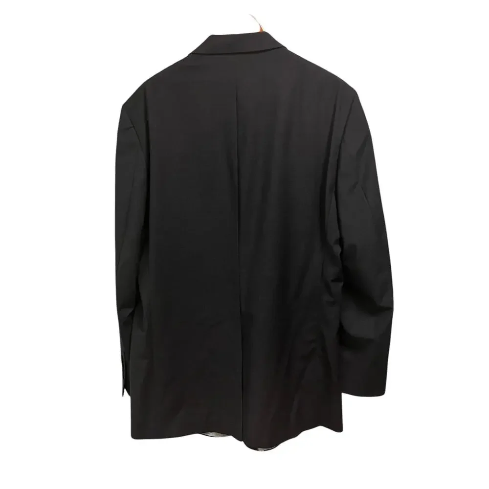 Brooks Brothers Explorer Blazer Jacket 44L‎ Black Madison Fit Two Button Wool